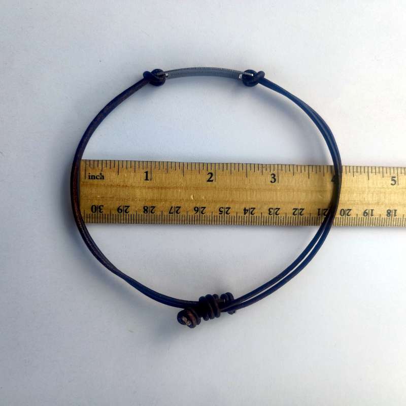 Leather bracelet Savior Doubt not, Fear not - English or Spanish