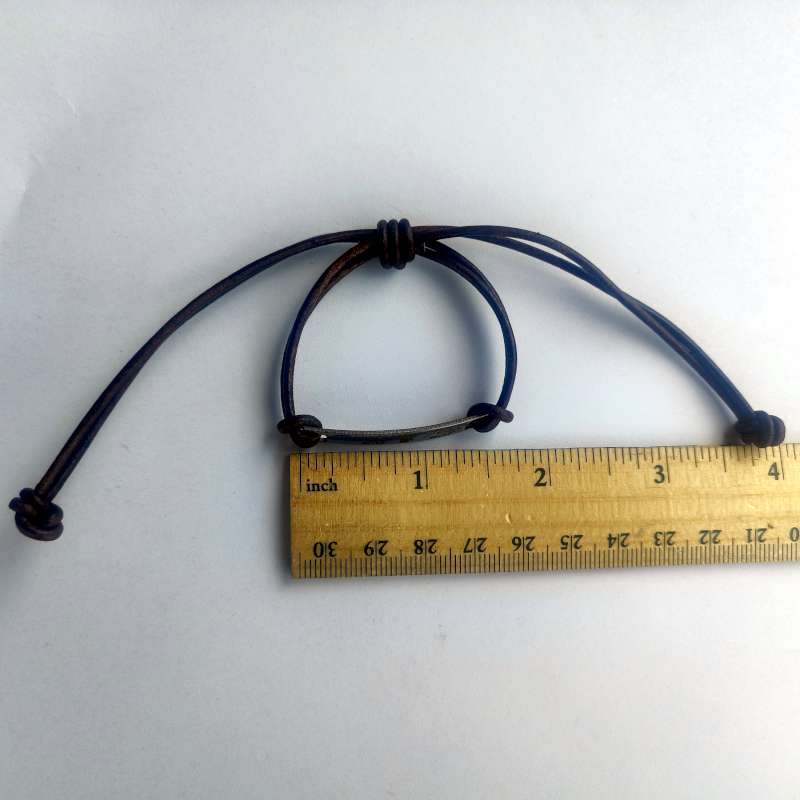 Leather bracelet Savior Doubt not, Fear not - English or Spanish