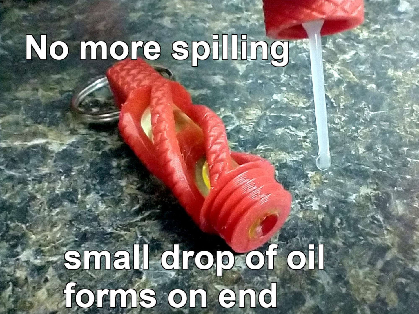 Oil Vial with DNA type Spiral Windows