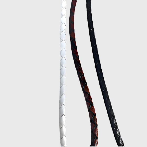 Leather Bolo Necktie - Silver Ends