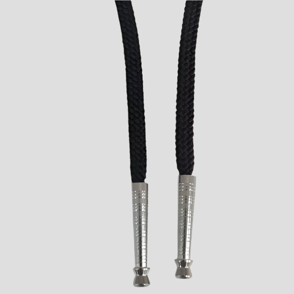 Rayon Bolo Necktie - Silver Ends