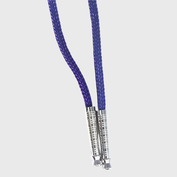 Rayon Bolo Necktie - Silver Ends