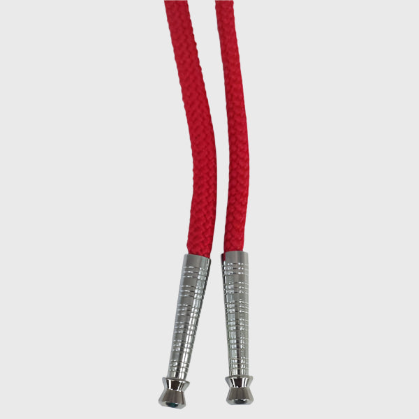 Rayon Bolo Necktie - Silver Ends
