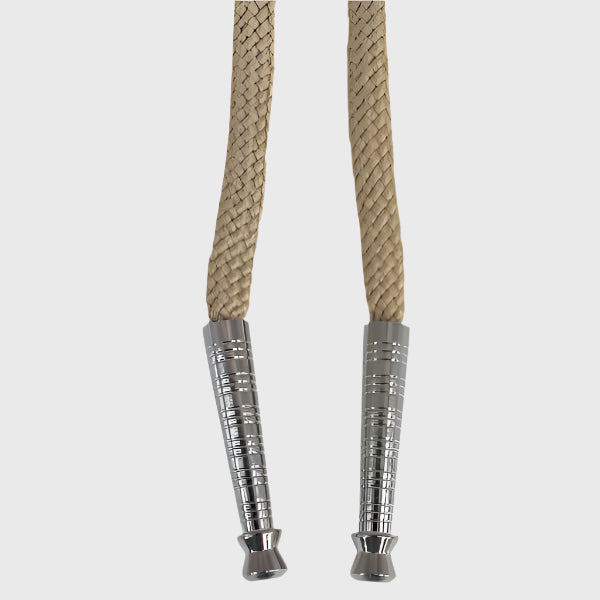 Rayon Bolo Necktie - Silver Ends