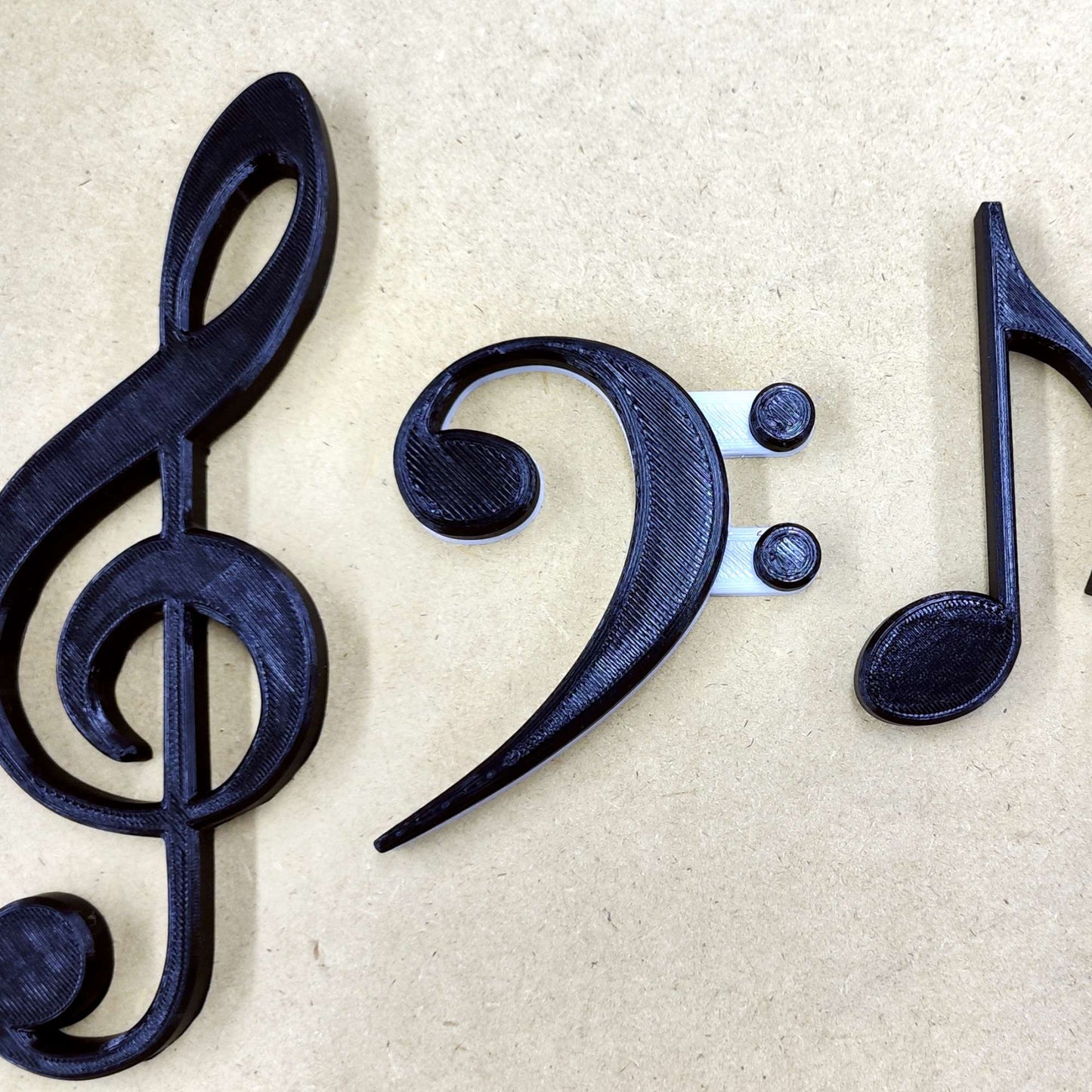 Individual 3D Music Notes Magnetic