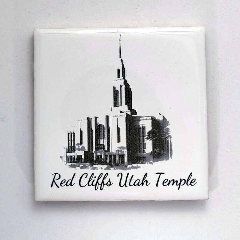 Tile Temple Coaster Engraved