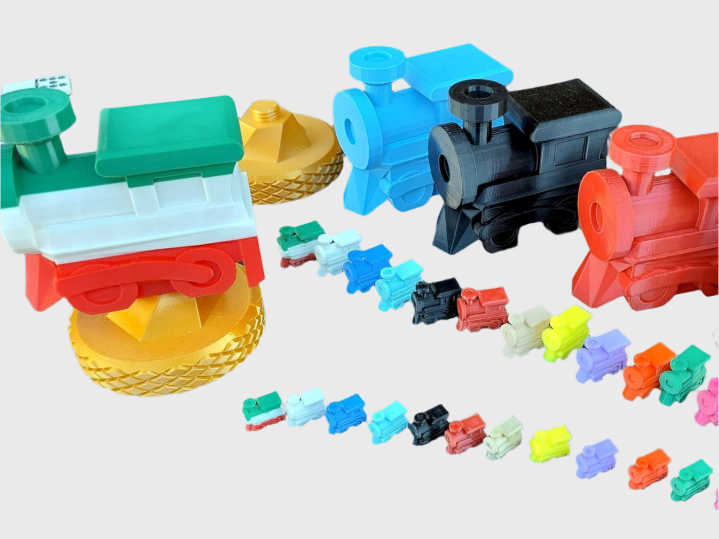 4" Trains Large - Mexican Train Dominos